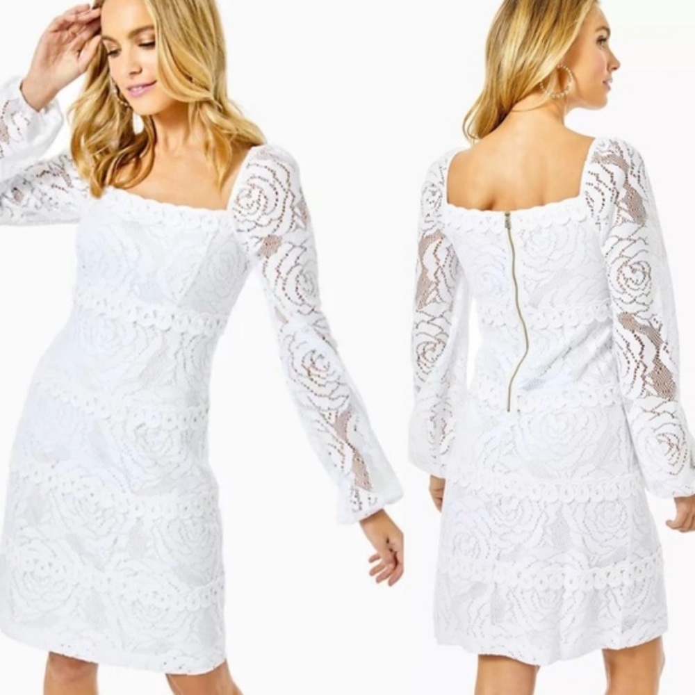 NWT Lilly Pulitzer Elegant White Lace Dress